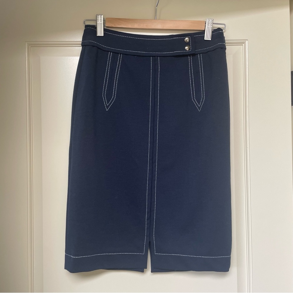 Banana Republic Navy Blue Pencil Skirt